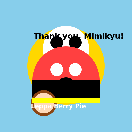 Mimikyu Offering Leppa Berry Pie to Arceus - DrawGPT