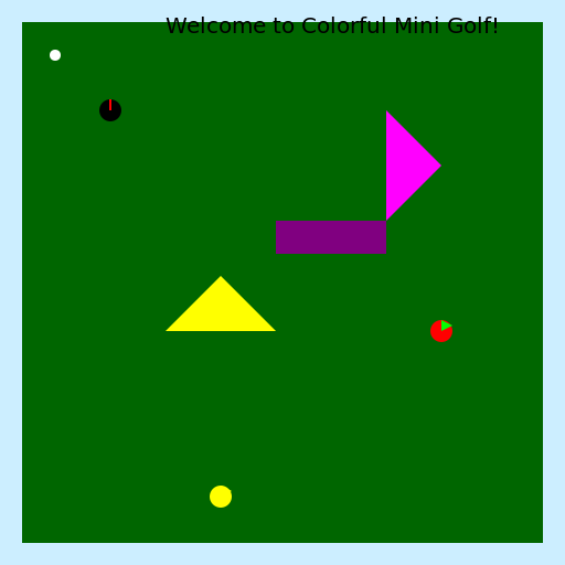 Colorful Mini Golf - DrawGPT