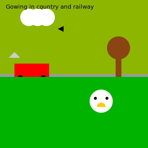 Gowing in country and railway - DrawGPT