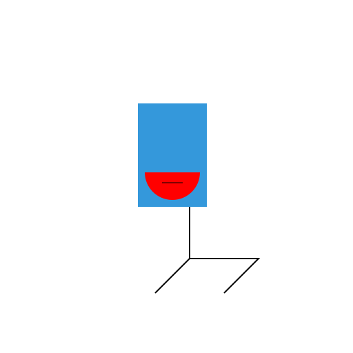 Blue Square Jump - DrawGPT
