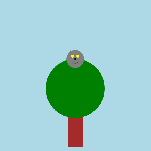 A Lone Wolf Becoming a Tree - DrawGPT