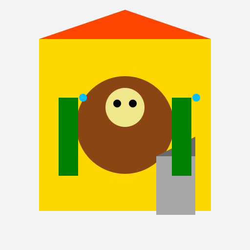 Arceus in the Nintendogs Designer Condo Watering the Plants - DrawGPT