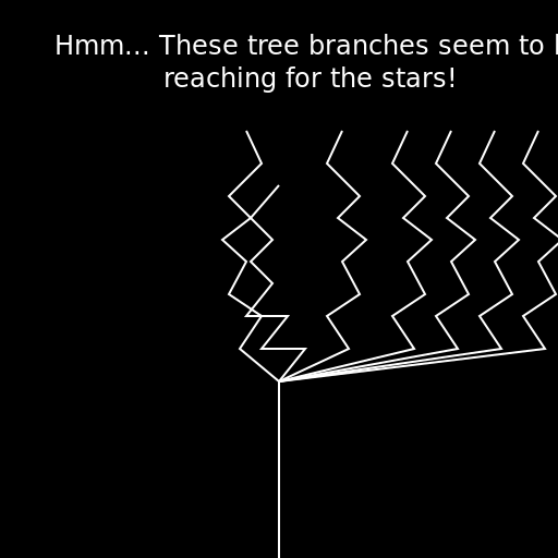 Black Background with High-Resolution Professional Drawing of Tree Branches - DrawGPT