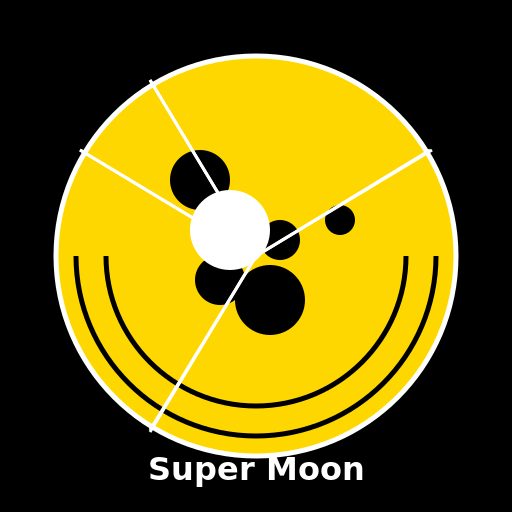 Yellow Super Moon - DrawGPT