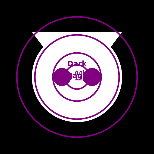 White-Haired Boy with Purple Eyes and Dark Magic Power - DrawGPT