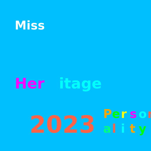 Miss Tobago Heritage Personality 2023 - DrawGPT