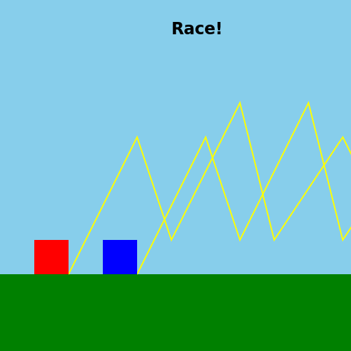 Lightning Bolt Race - DrawGPT