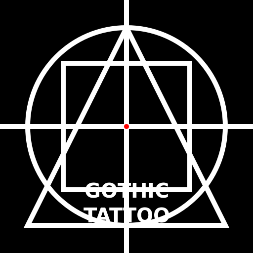Geometric Gothic Tattoo - DrawGPT