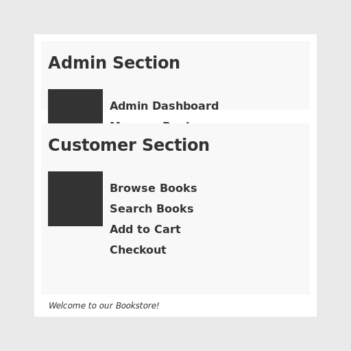 Bookstore Homepage Interface Proposal - DrawGPT