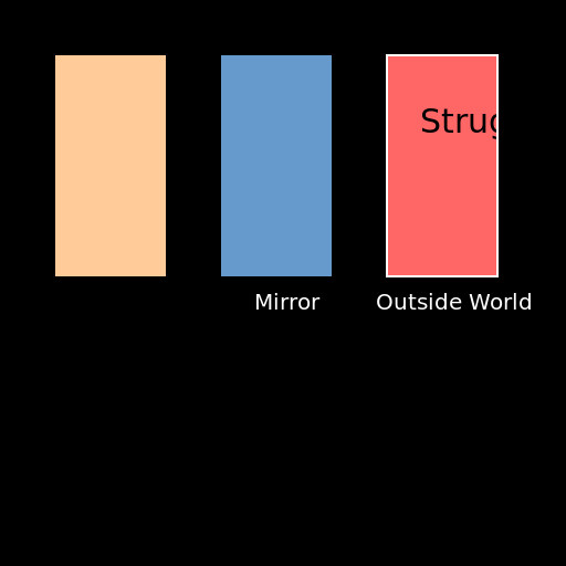 Person Watching from Mirror to Outside World - DrawGPT