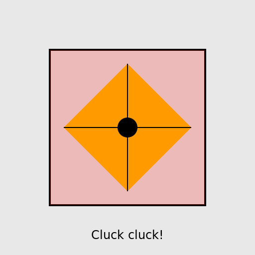 Chicken Stained Glass Window - DrawGPT