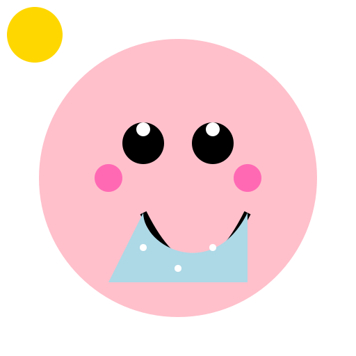 A Girl with a Waterfall Mouth - DrawGPT