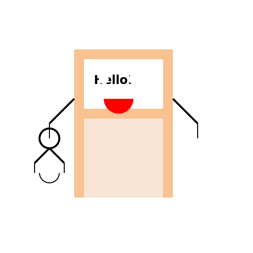 Calculator Smiling and Waving - DrawGPT