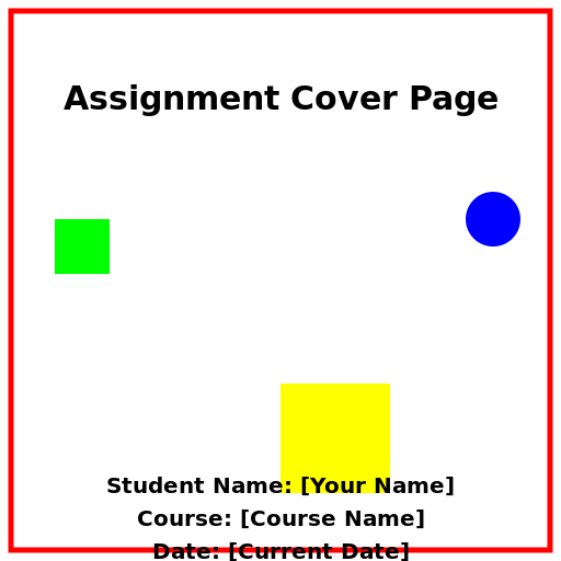 Assignment Cover Page - DrawGPT