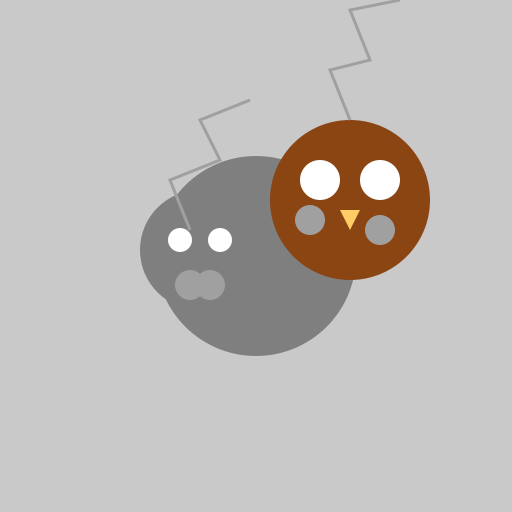 Steampunk Lizard Kissing Owl - DrawGPT