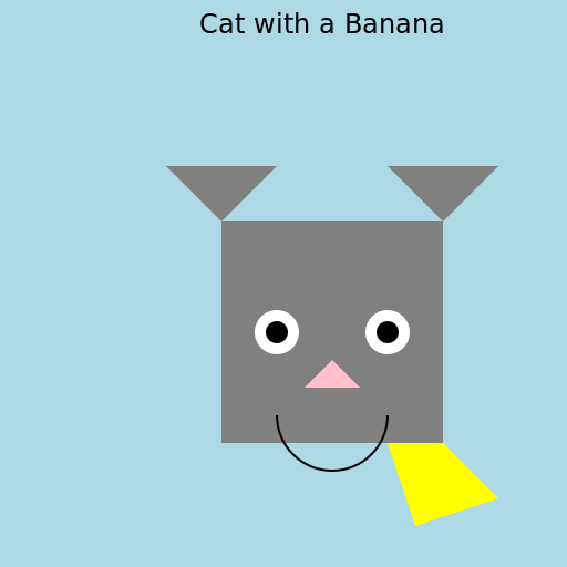 Cat with a Banana - DrawGPT