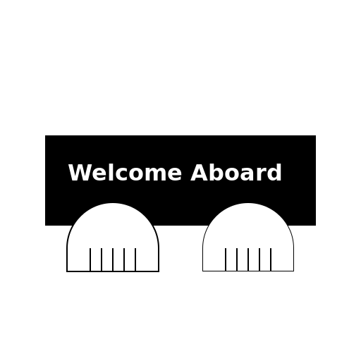 Welcome Aboard Door Mat - DrawGPT
