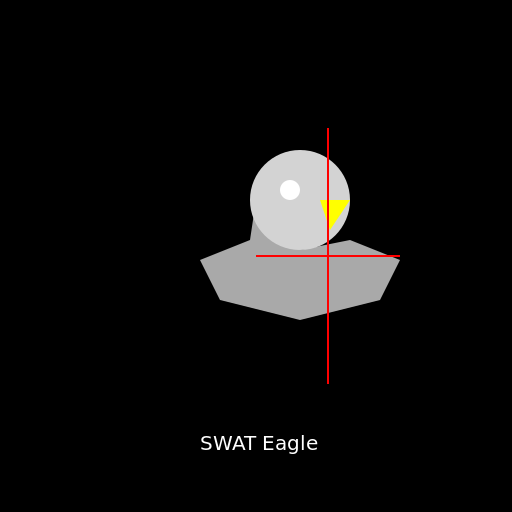 SWAT Eagle with Tactical Crosshair - DrawGPT