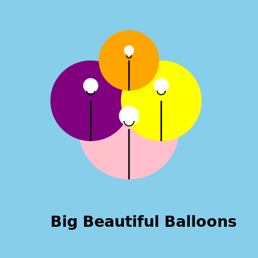 My Big Beautiful Balloons - DrawGPT