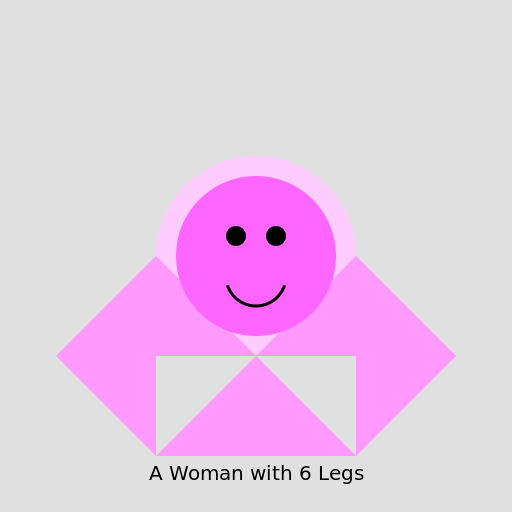 Woman with 6 Legs - DrawGPT