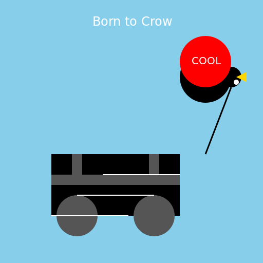 Crow and Motorcycle - DrawGPT