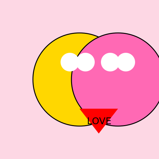 Glamrock Freddy and Glamrock Chica Kissing - DrawGPT