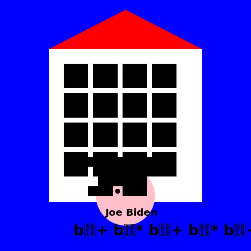 Joe Biden Playing the Fiddle on Top of the Whitehouse - DrawGPT