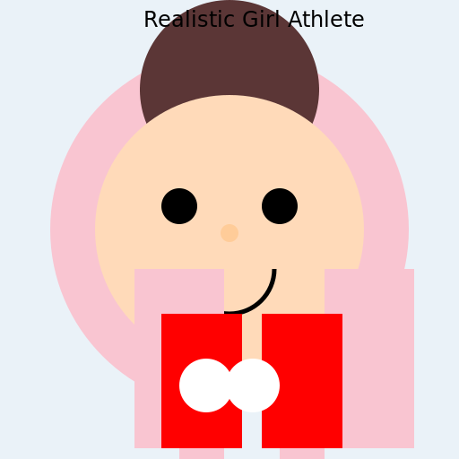 Realistic Girl Athlete - DrawGPT