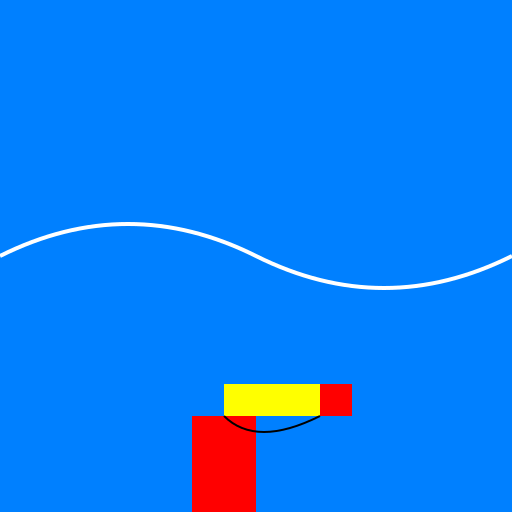 Douglas Trevor the Bernese mountain dog enjoying a refreshing swim in the pool while eating a popsicle! - DrawGPT