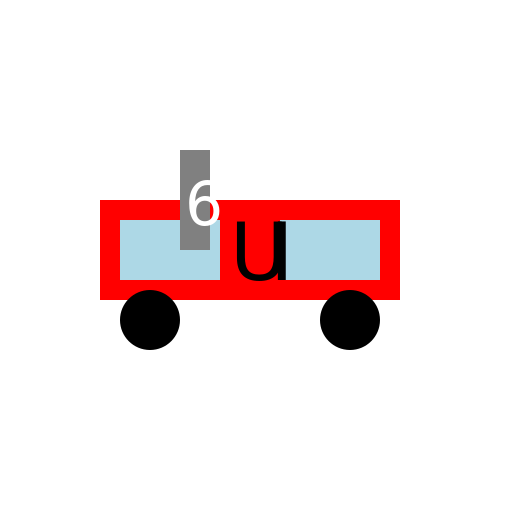 Cartoon Toyota Car with Steering Number 6 - DrawGPT