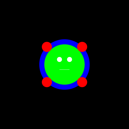 Flying Saucer with Alien and Poker Chips - DrawGPT