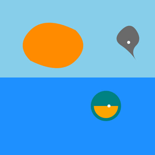 Dolphin, Turtle, and Stingray - DrawGPT