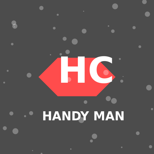 Handy Man Logo with HC in Middle - Marvel Movie Style - DrawGPT