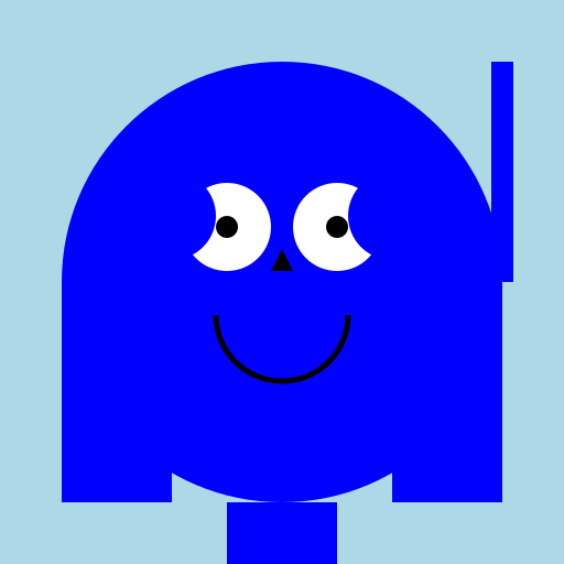 A blue gorilla - DrawGPT