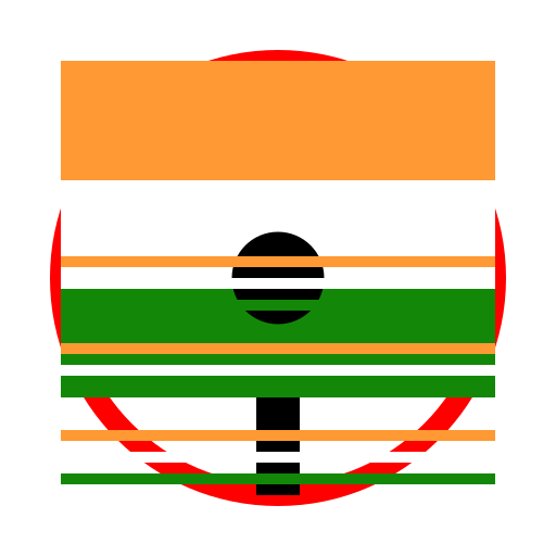 Indian Flag Waving from a Hot Rolled Coil - DrawGPT