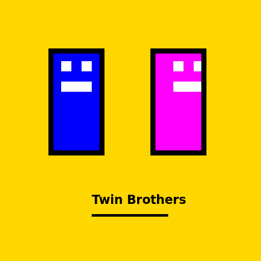 Cool Twin Brothers Designs - DrawGPT