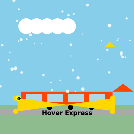 The Magical Floating Train - DrawGPT