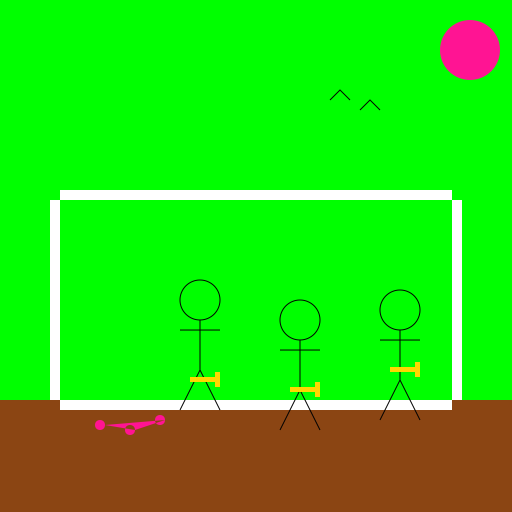 3D Stickmen Students Reading in the Garden - DrawGPT