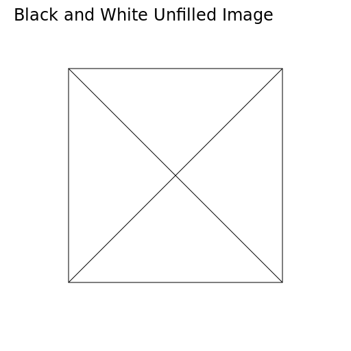 Black and White Unfilled Image - DrawGPT