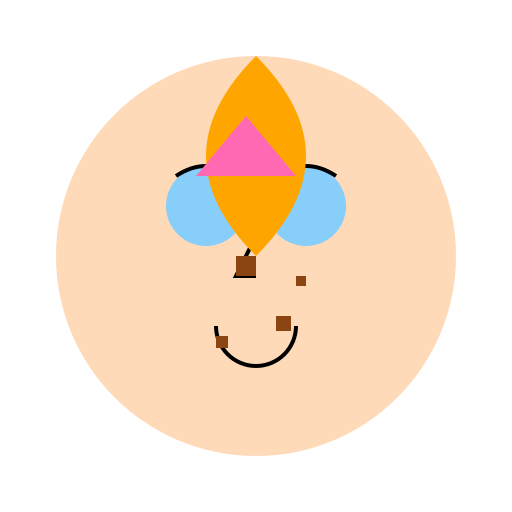 A girl with orange hair - DrawGPT