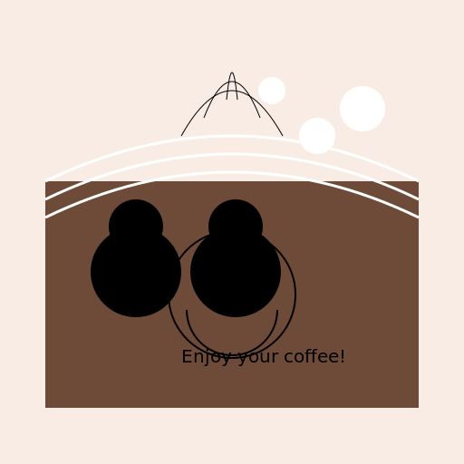 Round Penguins in Coffee Swimming - DrawGPT