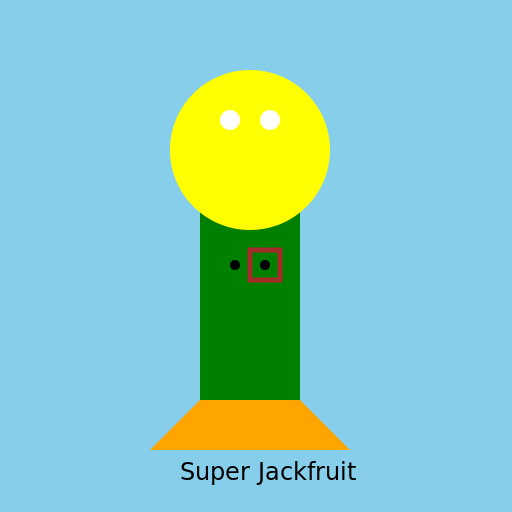 Super Jackfruit - The Hero with Jackfruit Powers! - DrawGPT