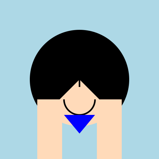 Man with Black Hair and Blue Tattoos - DrawGPT