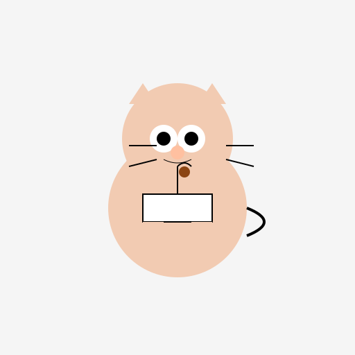 Cat Drinking Coffee - DrawGPT