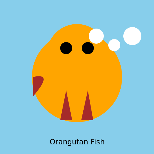 Orangutan as a Fish - DrawGPT