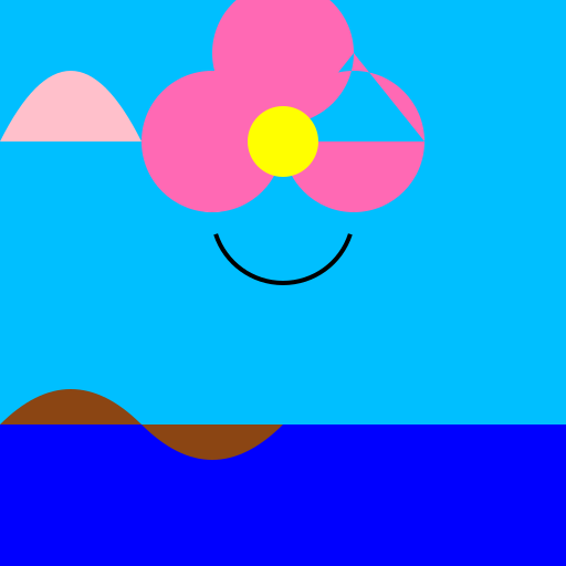 Women Silhouette Emerging from Water with Flower Roots in Face - DrawGPT