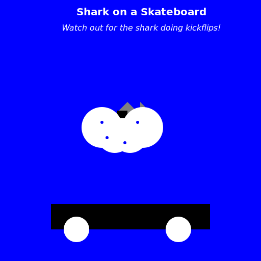 Shark on Skateboard - DrawGPT
