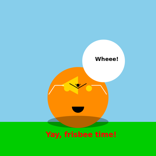 Fierce Chicken playing frisbee - DrawGPT