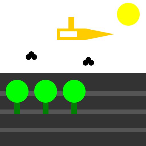 Plane Flying Above Railway Road - DrawGPT