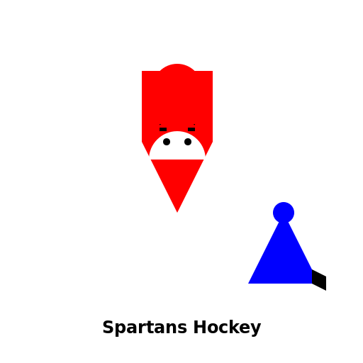 Ice Hockey Spartan Logo - DrawGPT